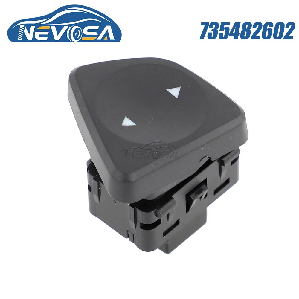 

NEVOSA 735482602 For Fiat 500 2007 On Panda 2004 Left & Right Window Control Switch Single Button 735482601 100179220 100179221