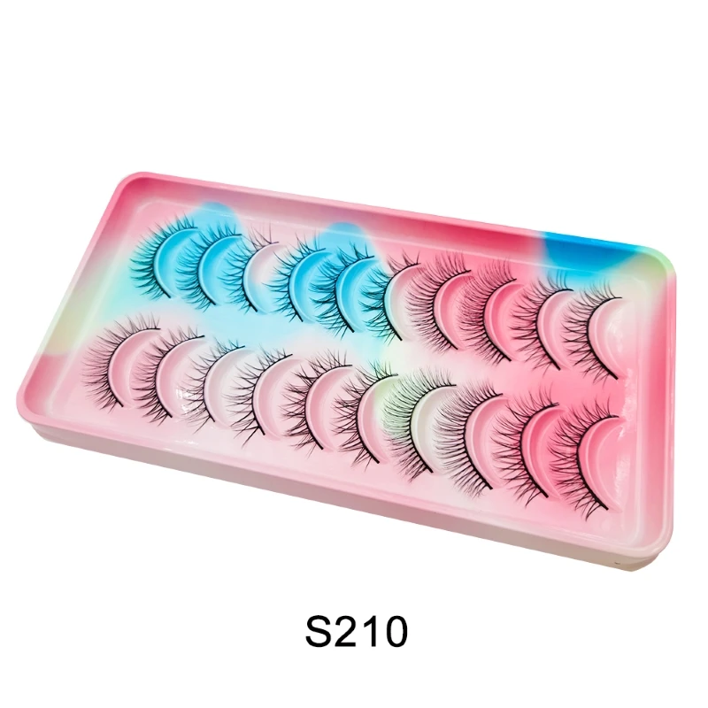 5/10 Paare manga Wimpern neue Ankunft Anime Cosplay natürliche wispy Wimpern koreanische Make-up künstliche falsche Wimpern wieder verwendbare Wimpern – Detail 18