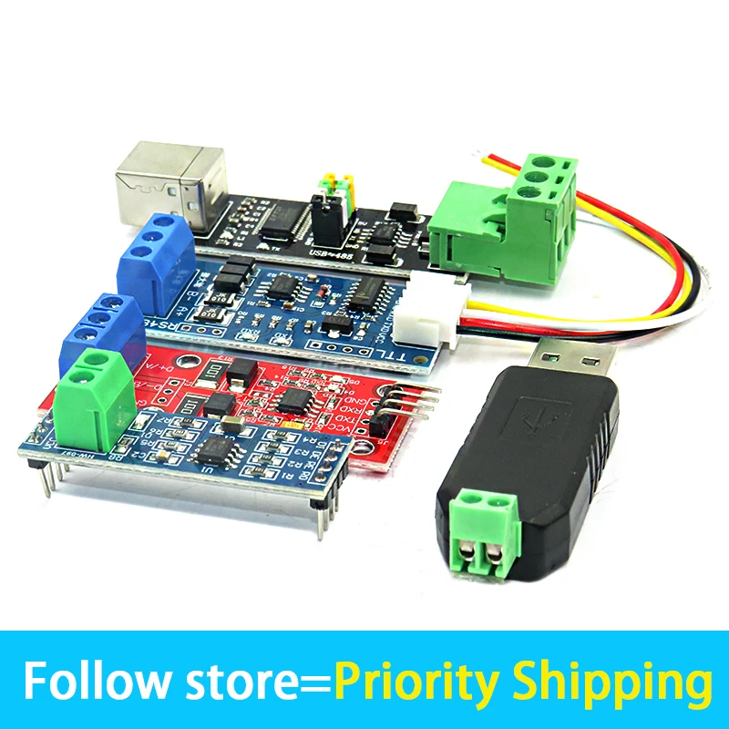 2PCS TTL to RS485 module 485 to serial port UART level mutual communication automatic flow control automatic bidirectional