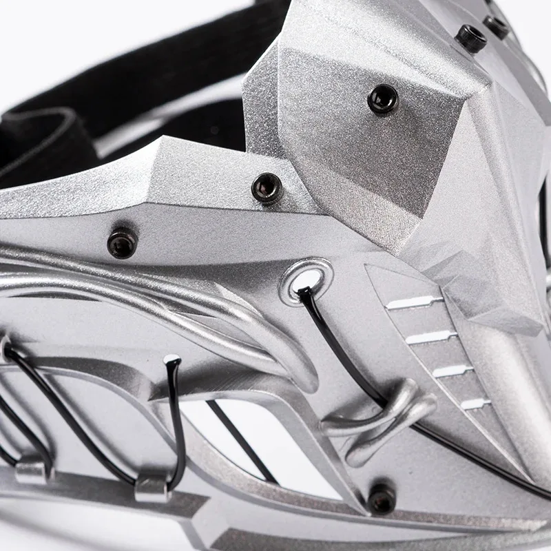 Desain Asli Masker Setengah Wajah Ninja Masker Punk Pelindung Mekanis Properti Fotografi Uniseks Pesta Mewah Natal Halloween