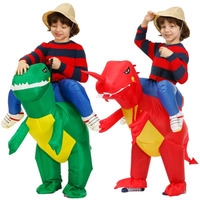 Kids Child Inflatable Dinosaur Costume Anime Halloween Purim Party Cosplay Animal Suit Dress Dino for Boys Girls jdkg