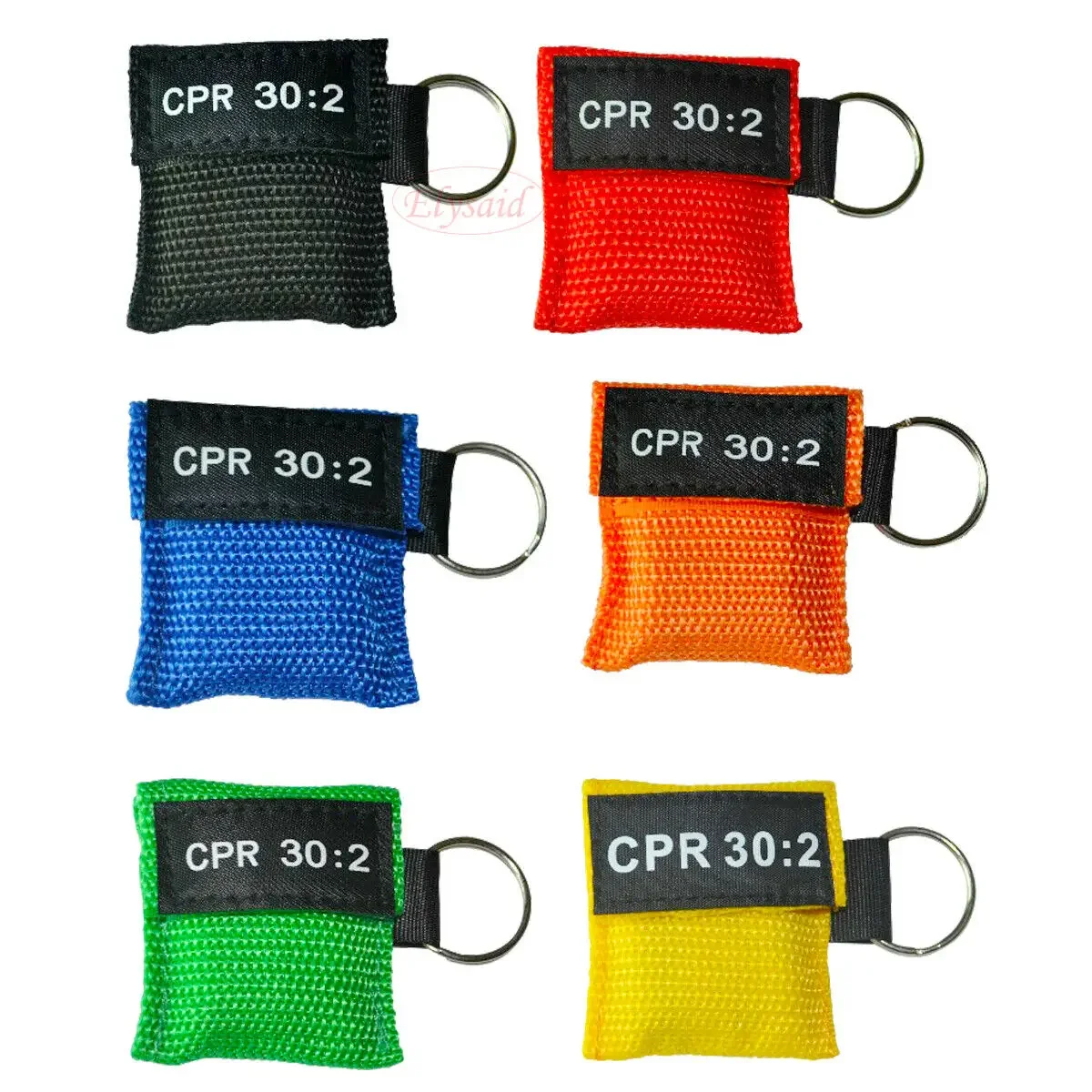 100 pcs CPR Masks Keychain Face Shield CPR/AED First Aid Training 30:2 New