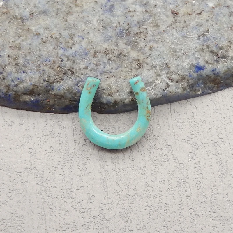 

Natural Obsidian Turquoise Labradorite Intarsia Cabochon Bead Fashion Jewelry Accessory 15x3mm 0.4g