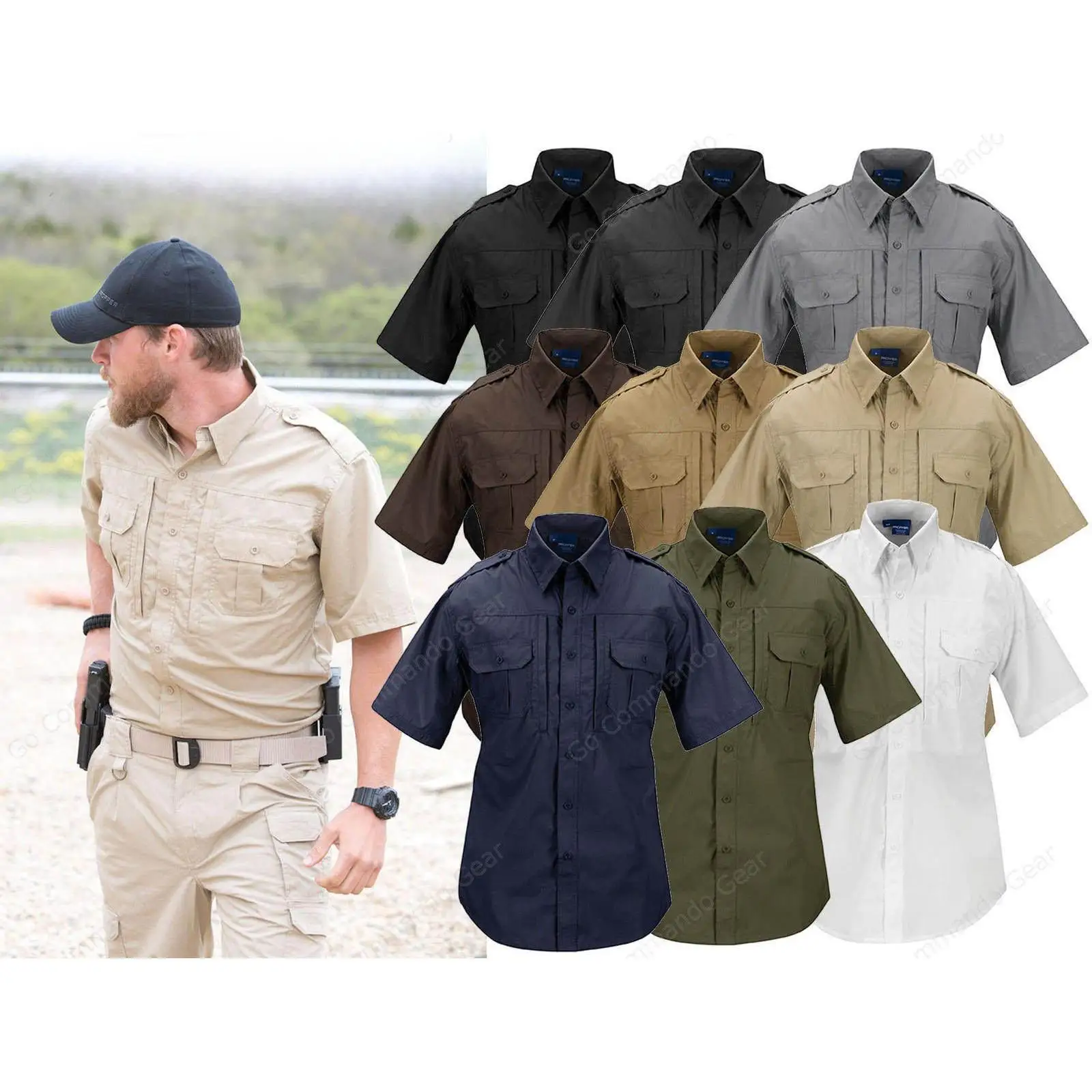 PRO Quick Drying Tactical Shirt Outdoor TefIon Waterproof And Stain Resistant Casual Shirt