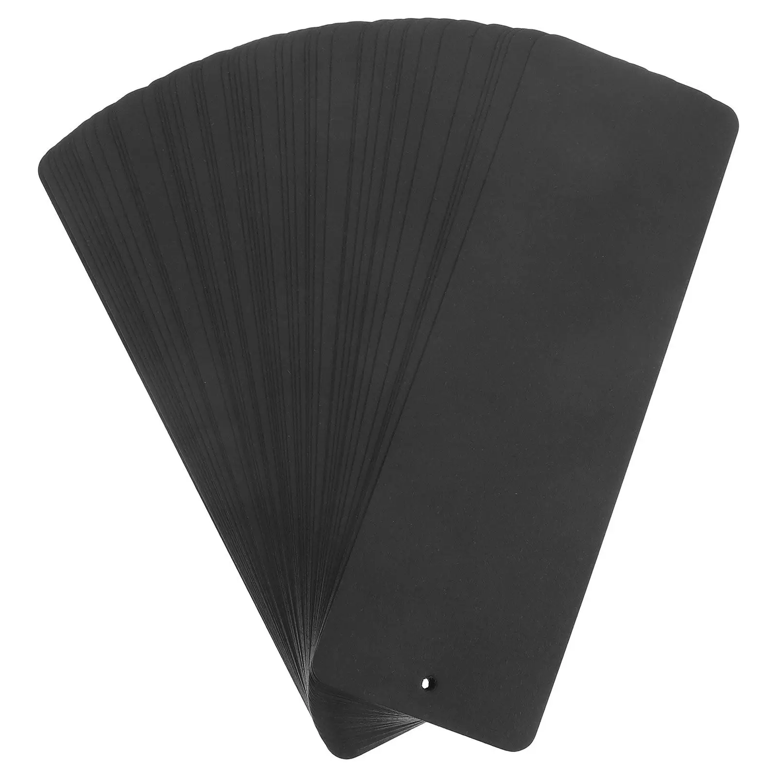 

50Pcs DIY Black Cardstock Bookmarks Blank Tags for Teacher Supplies School Craft Projects Page Markers Blank Bookmarks