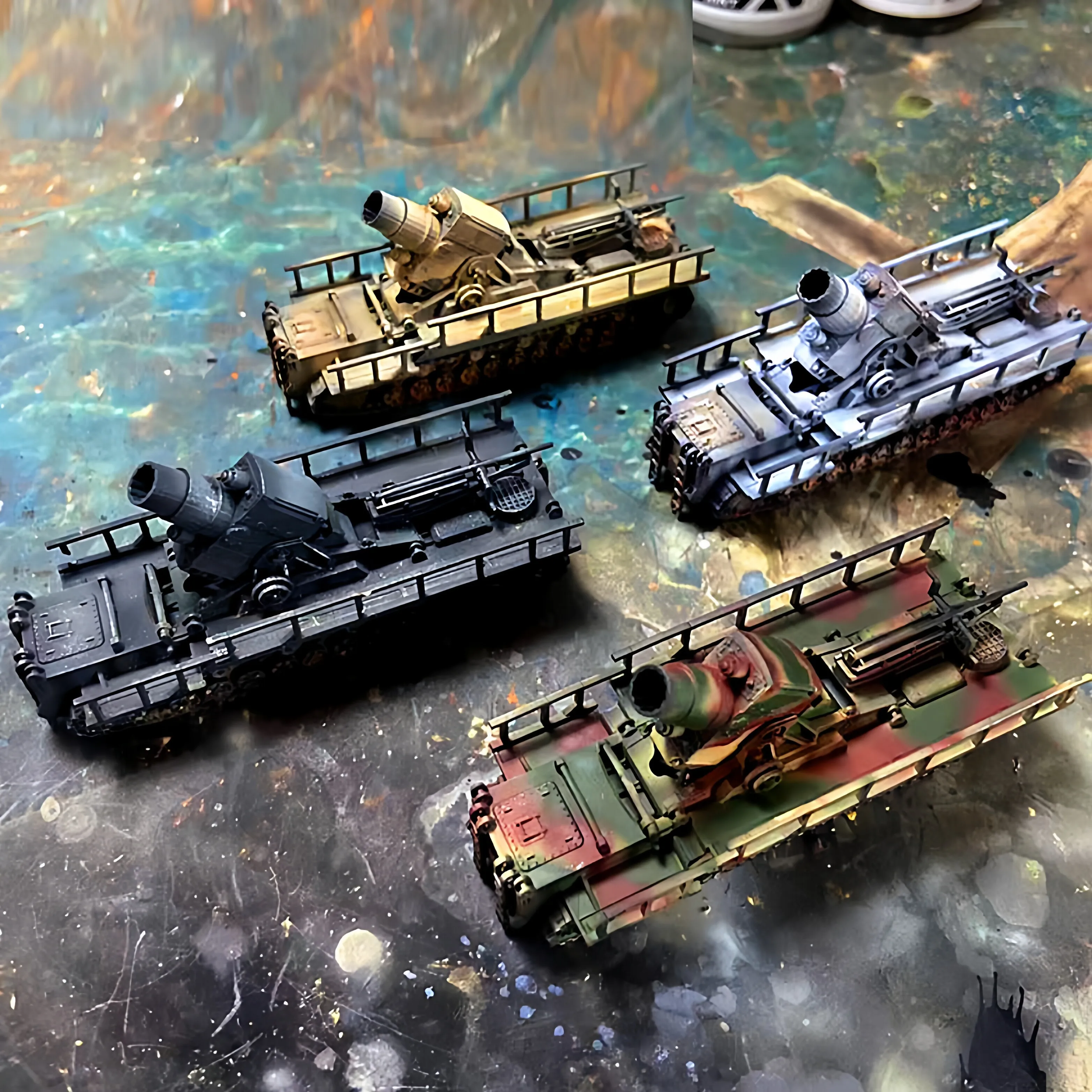 

WWII German Karl Self-Propelled Mortar Model 1/144, Ready-Built Diorama Centerpiece, Historical Collectible for Armor Fans​