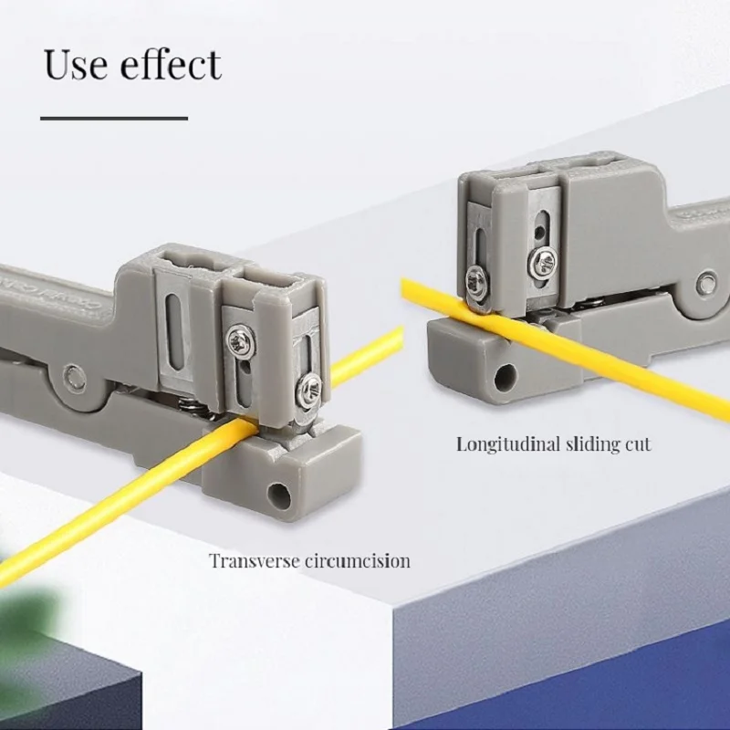 45-165 Fiber Optic Stripper Fiberglass Jacket Sheath 45-163 Coaxial Cable Cutter Stripper Tool Adjustable Blades Cutter Slitter