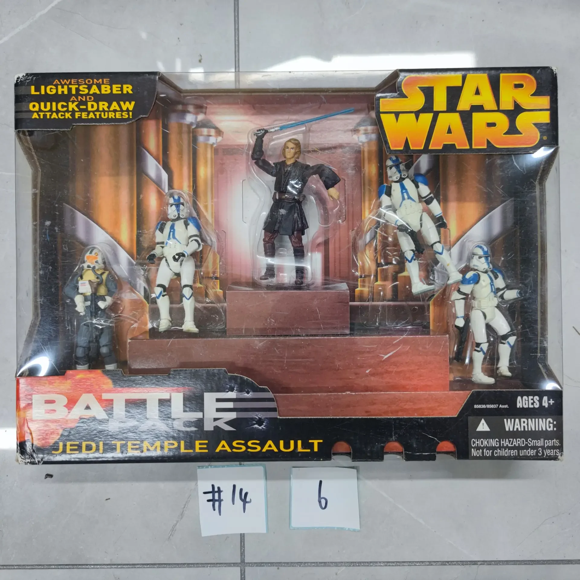 مجموعة حزم معركة حرب النجوم جيدي سيث كلون تروبر درويد المتمردين 3.75 بوصة صندوق شخصية الحركة التالفة #3