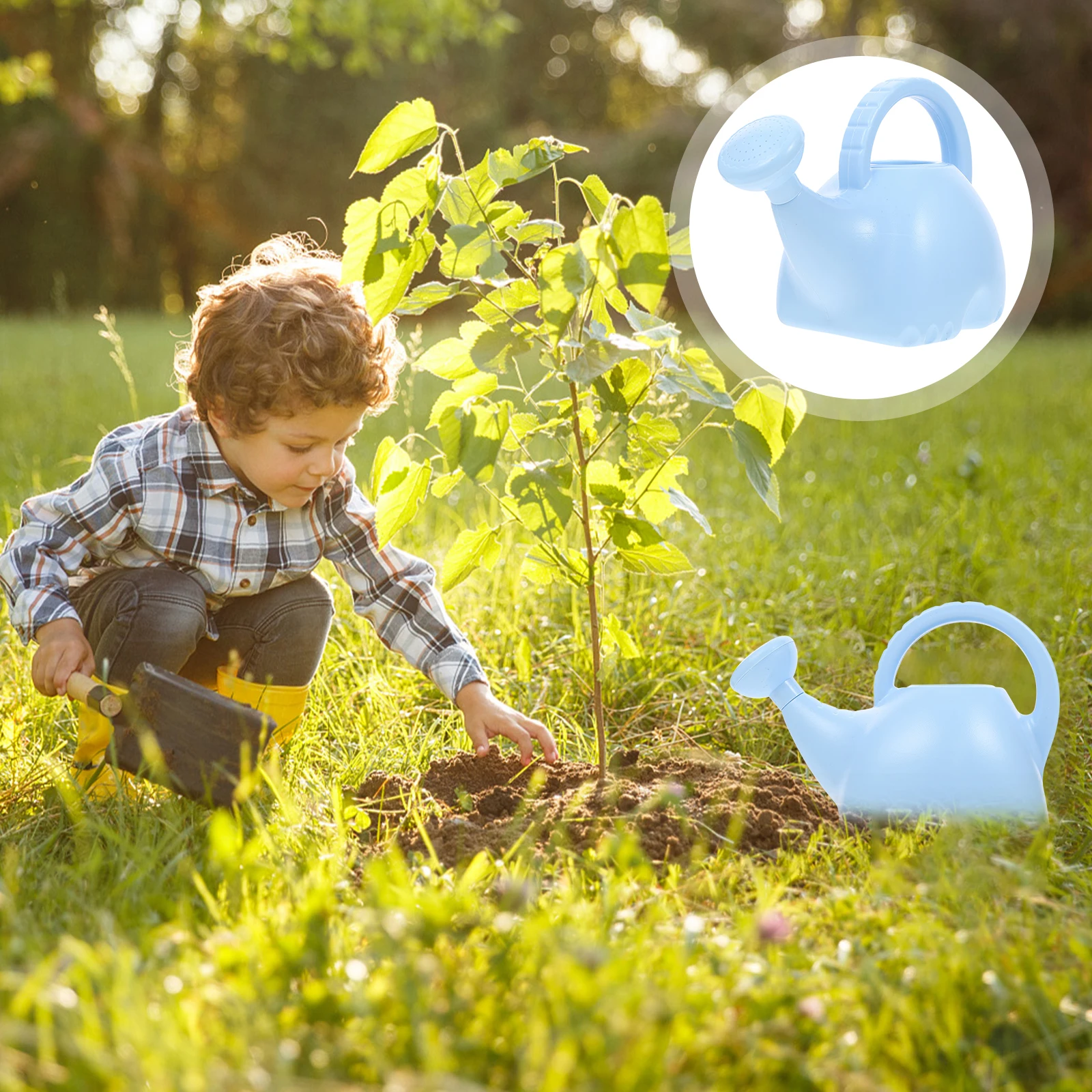 

Adorable Mini Elephant Watering Can 1.5L For Small Garden Tool Plastic Gardening Cartoon Design For Indoor Plants