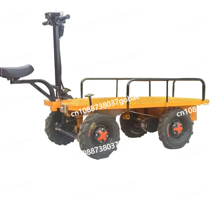 CX electric four-wheeler flatbed truck can push and pull goods upside down donkey stall car