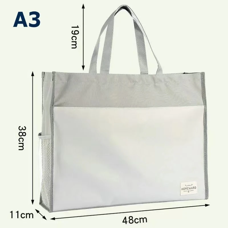 Imagem -05 - Bolsa Organizadora Portátil de Documentos para Mulheres Arquivo a2 Grande a3 Bolsa com Zíper Pasta a3 Bolsas de Armazenamento Moda Simples