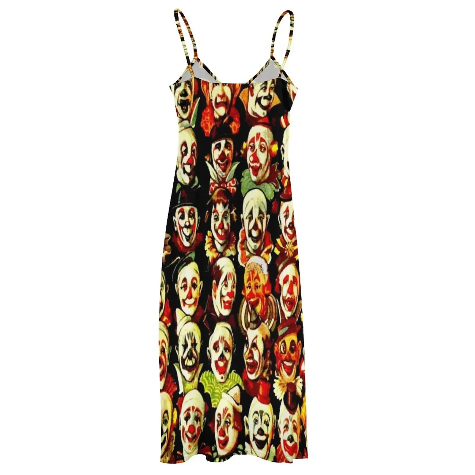 RINGLING BROS, BARNUM & BAILEY: Vintage Clown Print Sleeveless Dress Dresses Womens dresses