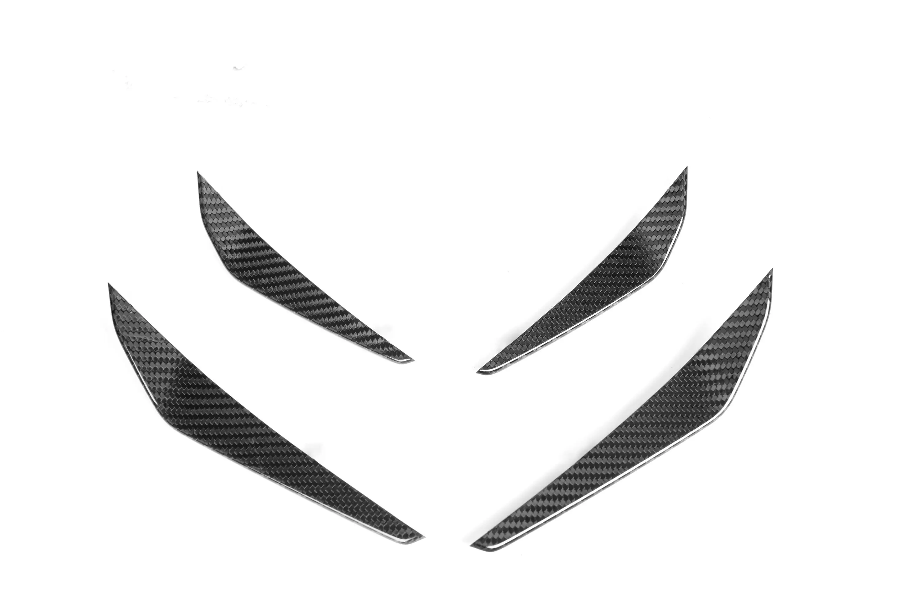 Dry Carbon Fiber Front Bumper Canards Trim Winglet for BMW 3 Series 4 Series G80 G82 G83 M3 M4 2021+ MP Style Side Canards Fin