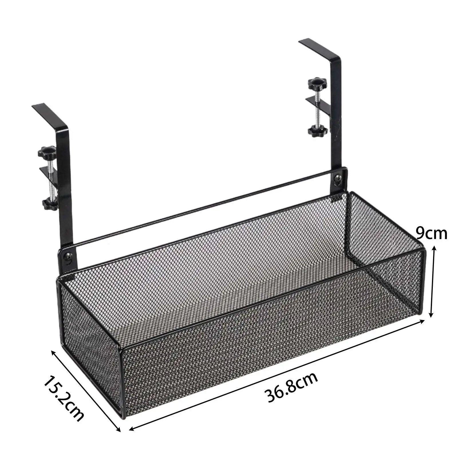 Under Table Storage Holder Clamp on Desk Organization Multi-Purpose Sturdy Side