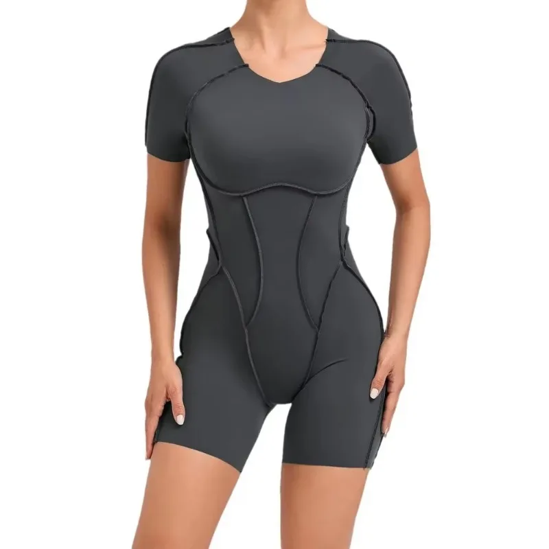 Women's sports Jumpsuit kit Yoga Fitness Bodysuit Hip-lifting Open Back Tight High elasticity Outdoors Gym Workout Sexy leggings image 5