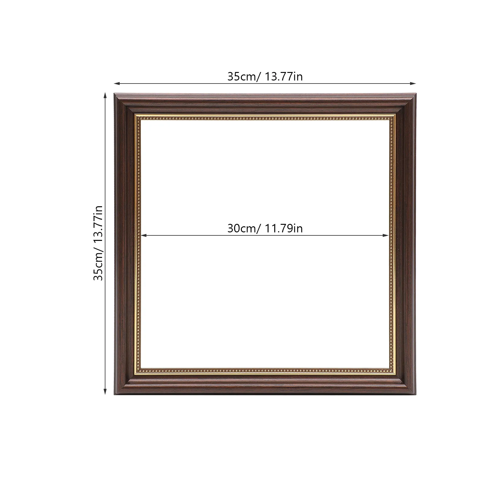 Vintage Resin Floating Frame for Canvas Display