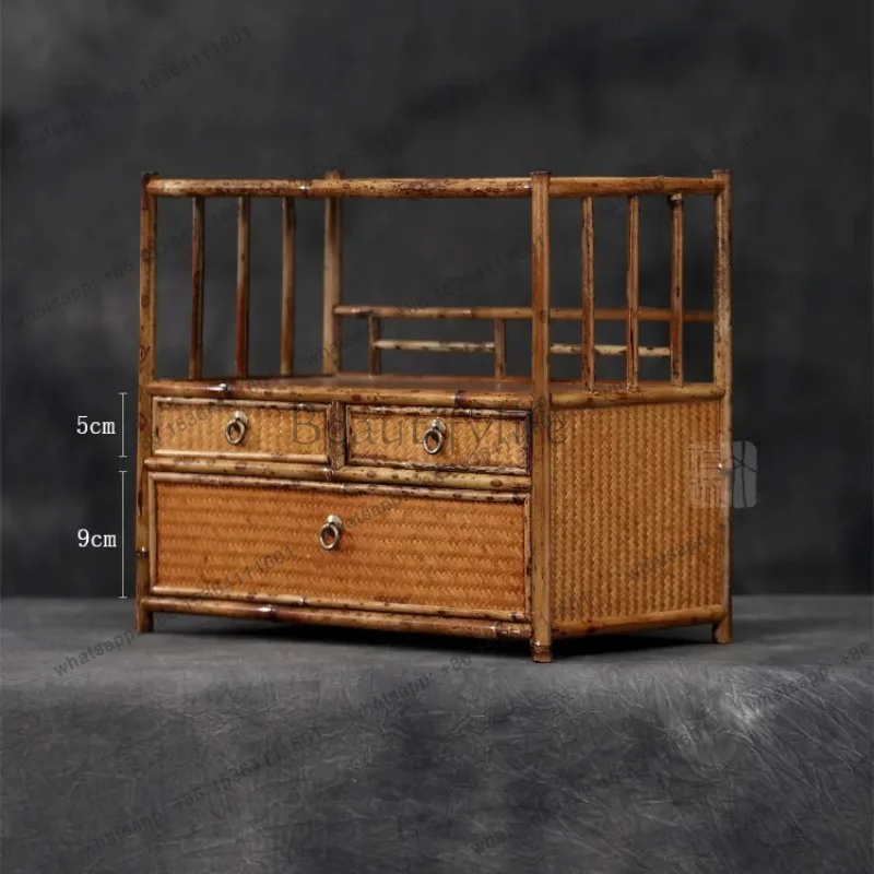 PG New  cabinet Meilu tea cup rack fan box  shed tea set storage Pu'er teapot rack tea cake rack.