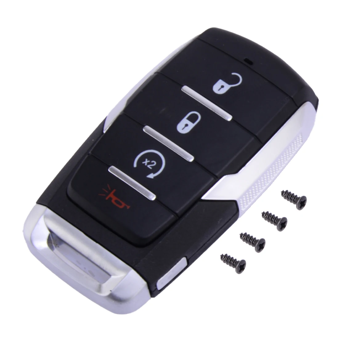 4 Buttons Smart Remote Key Fob Shell Keyless Entry Control Case Cover fit for Dodge RAM 1500 2019-2021