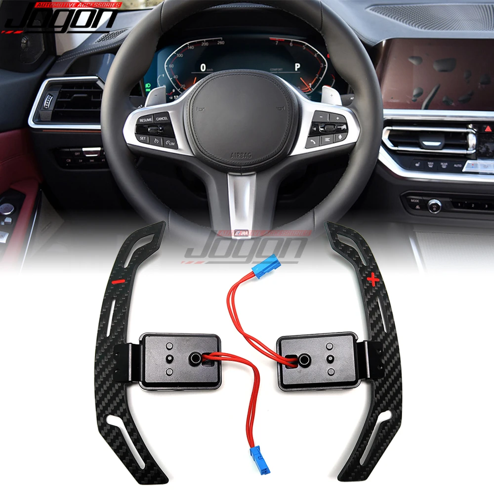 Magnetic Shift Paddle For BMW M3 G80 M4 G82 G83 M5 F90 2017-2021 Carbon Fiber Steering Wheel Paddle Shifter l Extension Trim