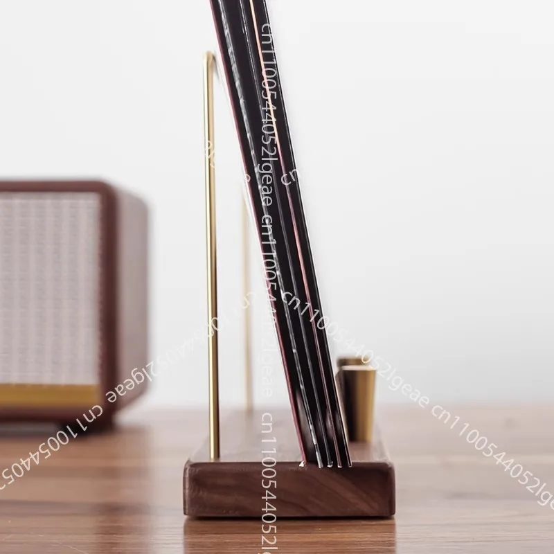 رف تسجيل الفينيل، الخشب الصلب النحاسي، دعامة العرض، خزانة الفينيل، رف الأقراص المضغوطة، التخزين واللمسة النهائية العمودية، رف سطح المكتب