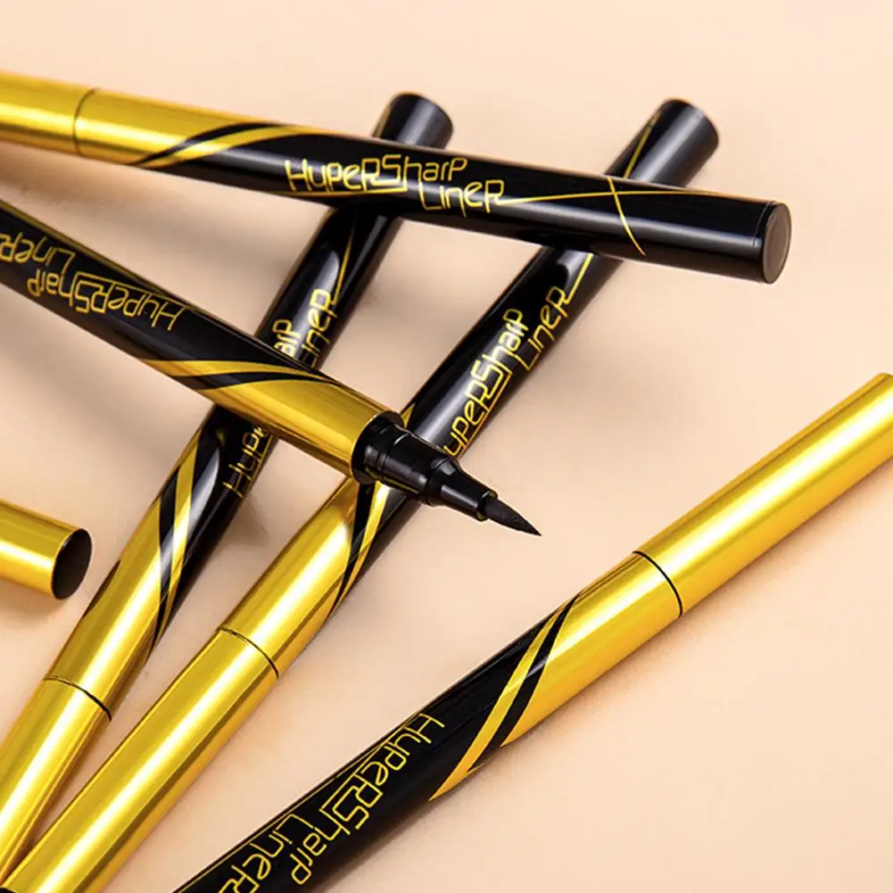 Neuer schwarz-brauner wasserdichter Eyeliner-Stift, langlebig, schnell trocknend, glattes Make-up, Schönheit, mattierter Eyeliner-Stempel, Augenstift