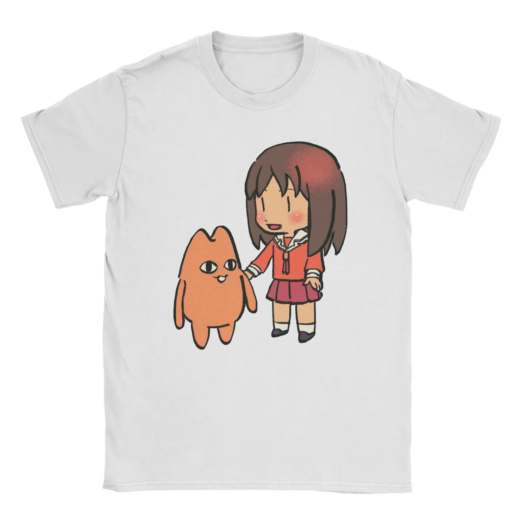 أوساكا التوحد Fgsfds مضحك Kawaii Ayumu تي شيرت للجنسين أنيمي Azumanga Daioh القطن تيز Crewneck قصيرة الأكمام تي شيرت الملابس #1
