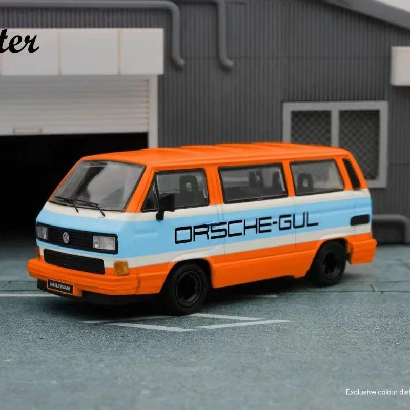 

Master 1:64 1985, классический ретро-стиль B32, Volkswagen T3 Van, набор моделей автомобиля из сплава