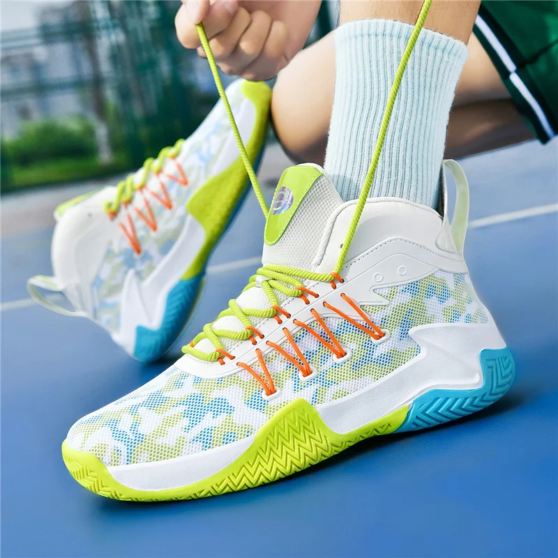 

Professional Basketball Sneakers for Men Quality Breathable Platform Sneakers Men Non-slip Brand Sports Shoes Trainers Man 2025