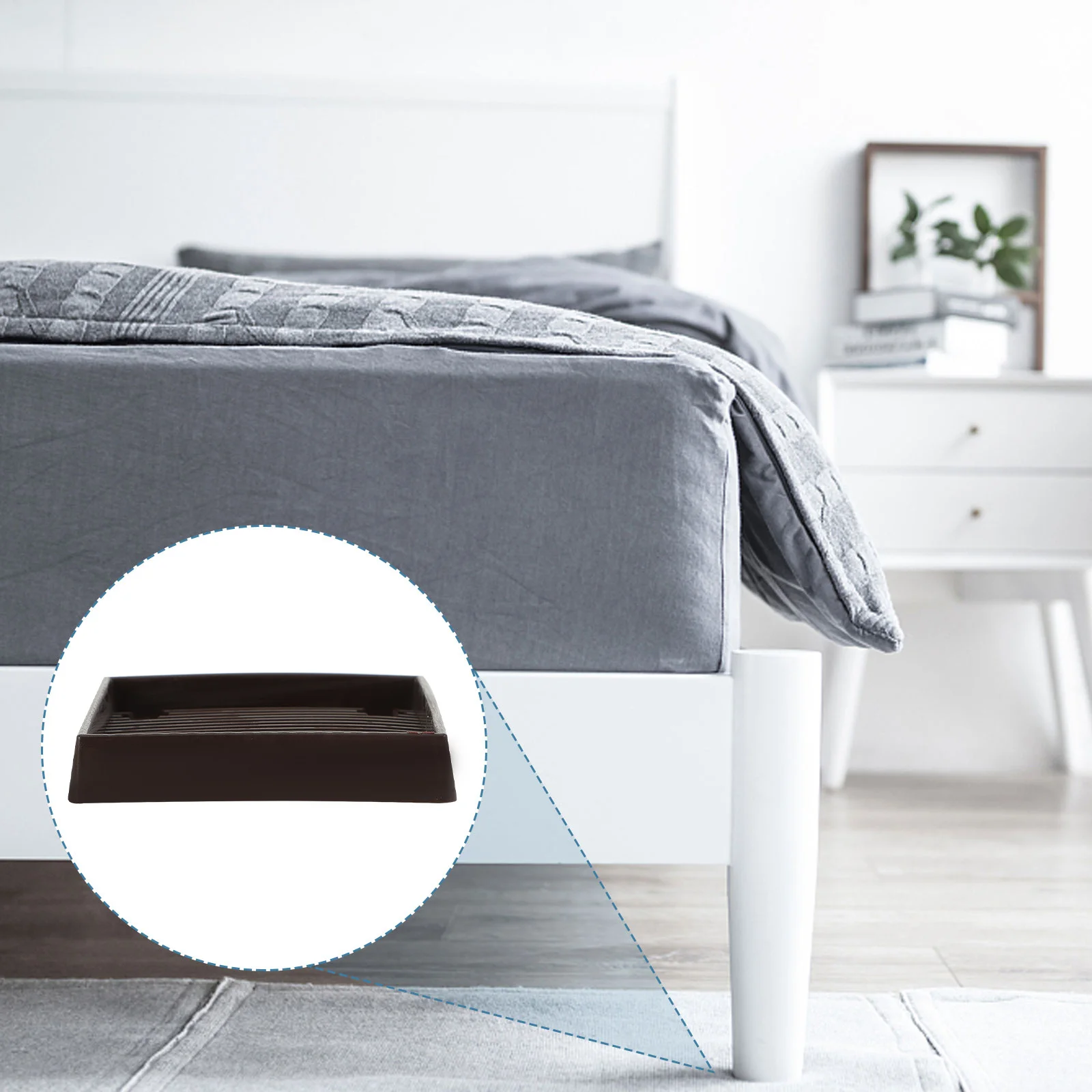 

4pcs Furniture Pads For Hardwood Floors Floor Protectors Chair Leg Grippers Bed Stoppers Furniture Pad Risers