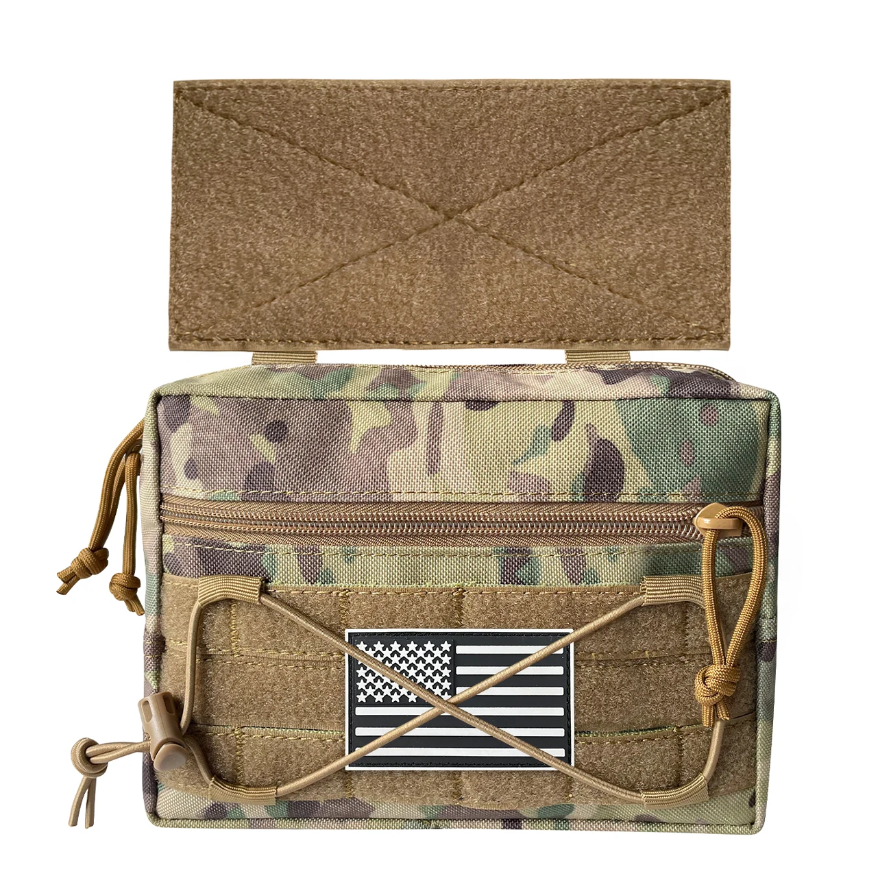 1000D wear-resistant and tear resistant material outdoor sports MOLLE with bag magic tape lower abdominal bag tool storage bag
