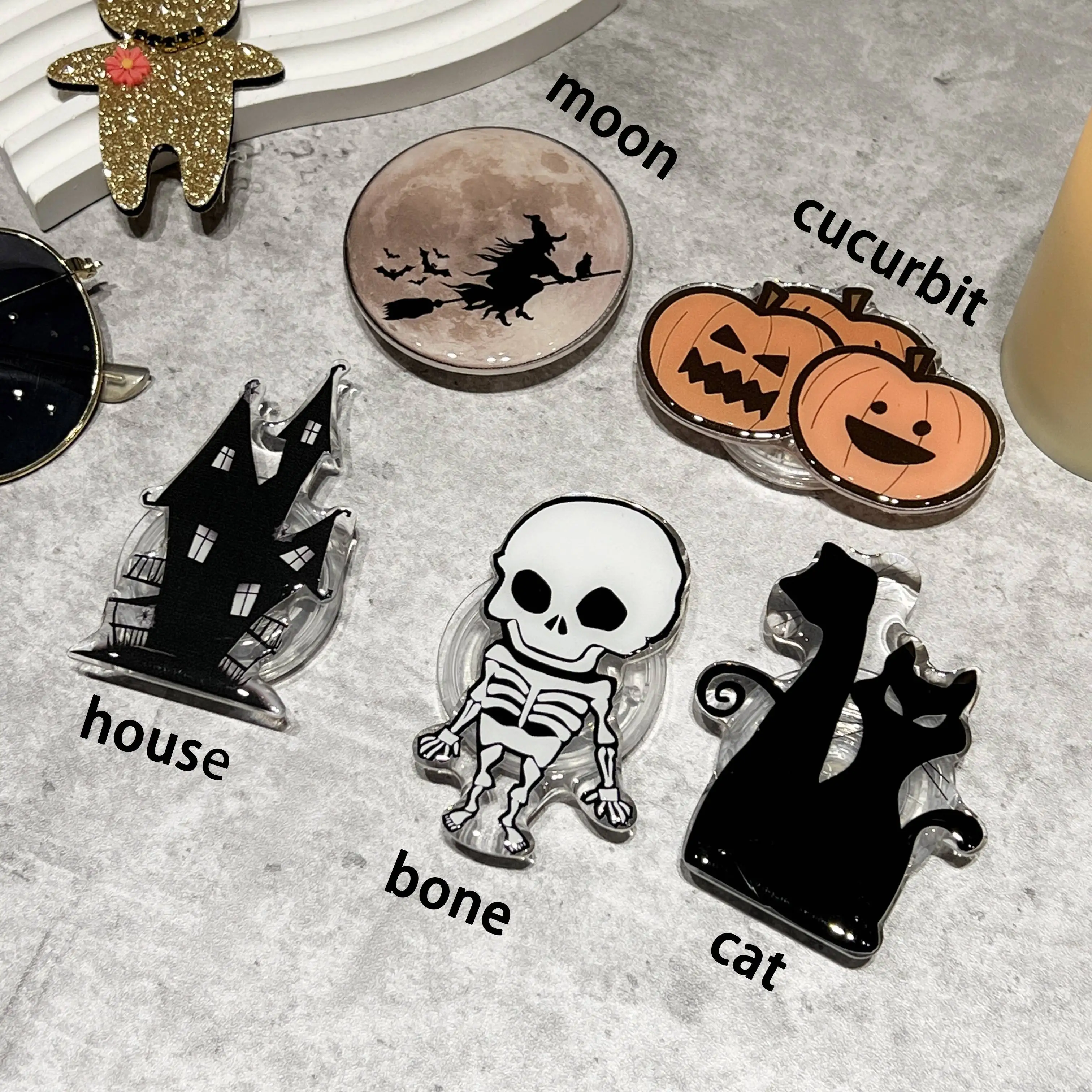 

Мультяшный милый держатель для телефона, складной держатель для телефона на Хэллоуин, праздничный подарок