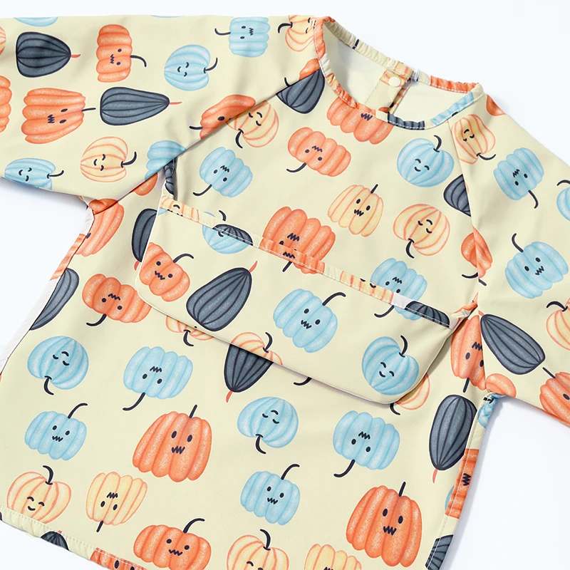 Baby eating cover, male and female baby bibs, waterproof and anti dirty, reverse dressing, supplementary food bibs