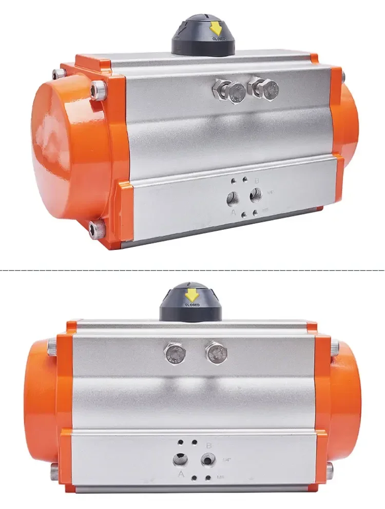 

AT32/52/63/75/83/92/105/125/140/160/190/210/240 Угол вращения 90 ° Пневматический привод шарового клапана-бабочка AT