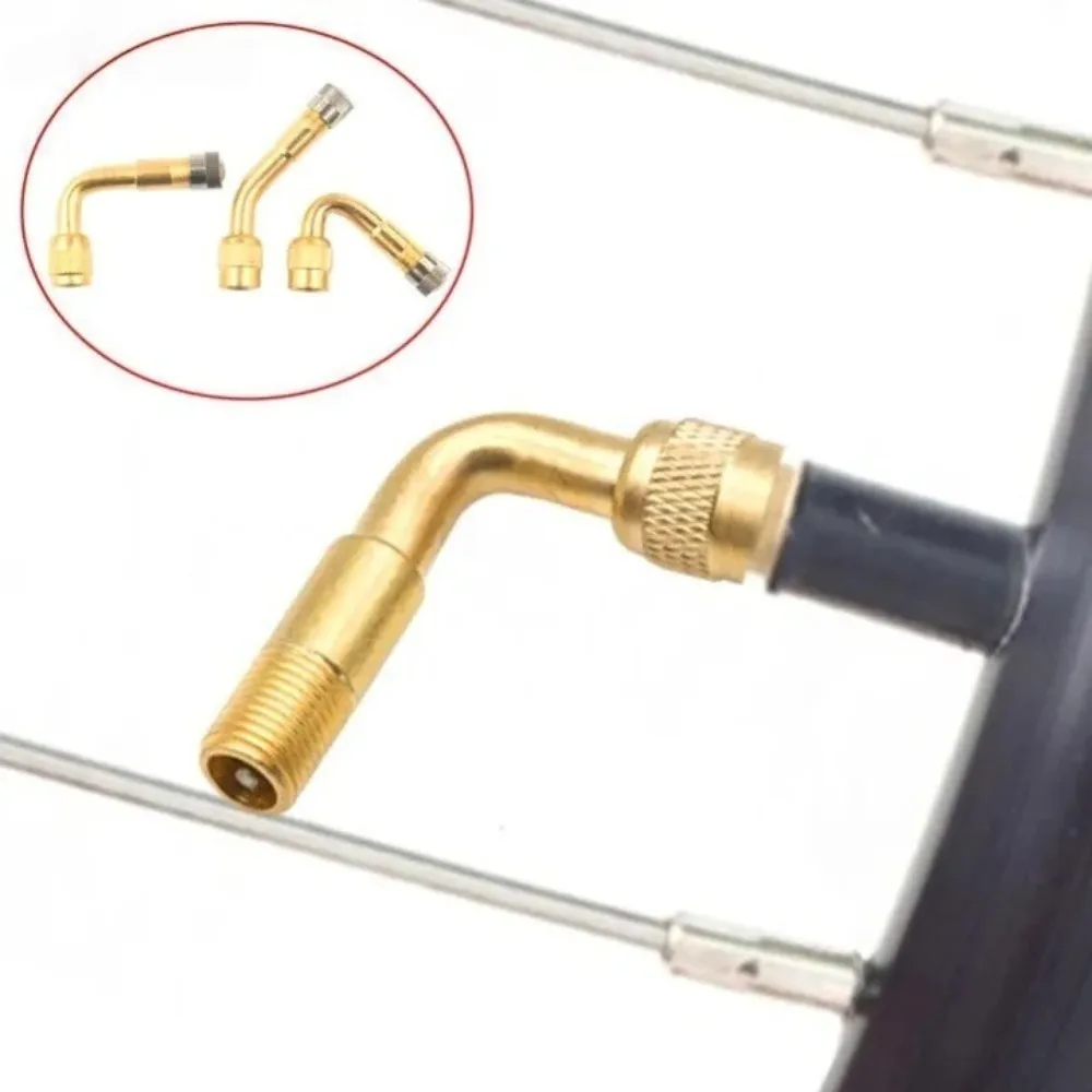 Car Tyre Inflation Valves Copper Extension Tube 45 90 135 Degree Angle Bent Valve Adaptor Motorcycle Bike Tyre Valve Connector
