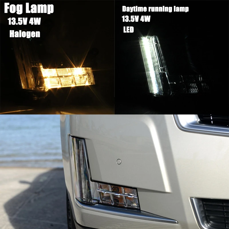 Fog lights DRL Foglamp Headlights Position Light For Cadillac Escalade 2015-2020 w/o Crash Brake LED Bumper Lamp 84575579