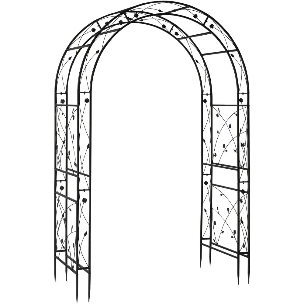 

Garden Arbor, Arch for Wedding Ceremony Party, Christmas Garden Decor Steel Garden Trellis for Plant Climbing,