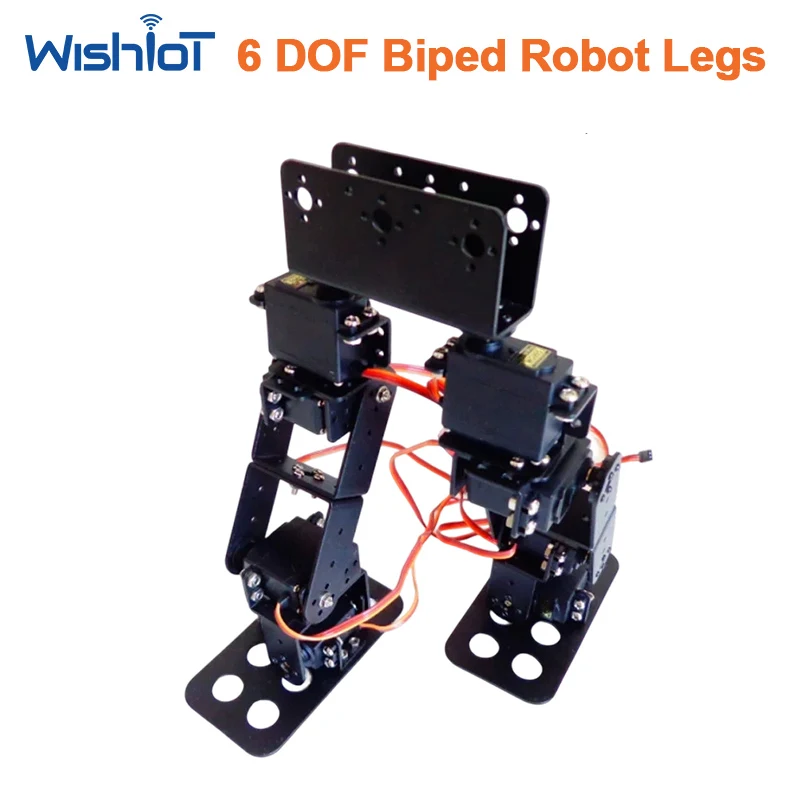 8 DOF Biped Robot Mount Bracket Frame Kit Metal Steering Joints Holder Set for Competition Walking Servo Robotics DIY