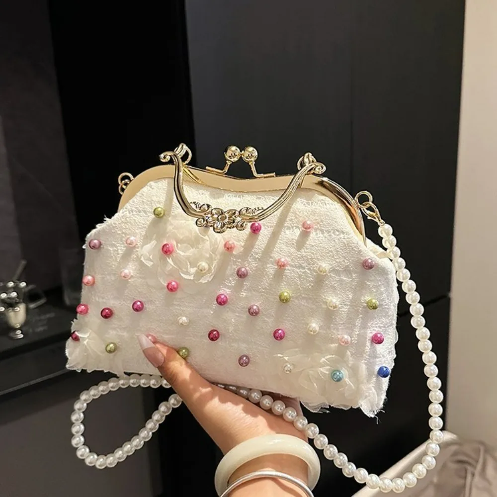 

Новинка 2025 года, сумки-облака со змеиным принтом, сумки через плечо с жемчужной цепочкой для женщин, роскошный клатч, вечерние свадебные вечерние сумки