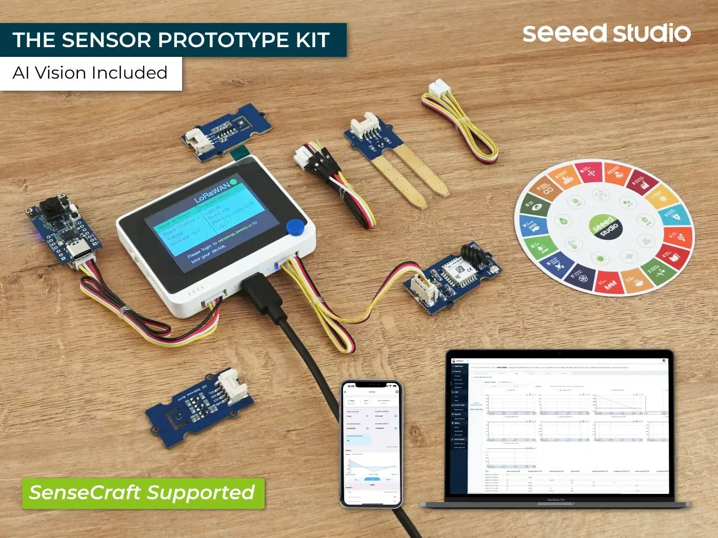 K1100 - The Sensor Prototype Kit with LoRa® and AI