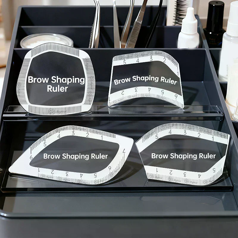 1PCS Brow Mapping Ruler Eyebrow Shaping Ruler 1 Minute Fast Drawing Design Brow Easy Tool Microblading Permanent Makeup Stencils