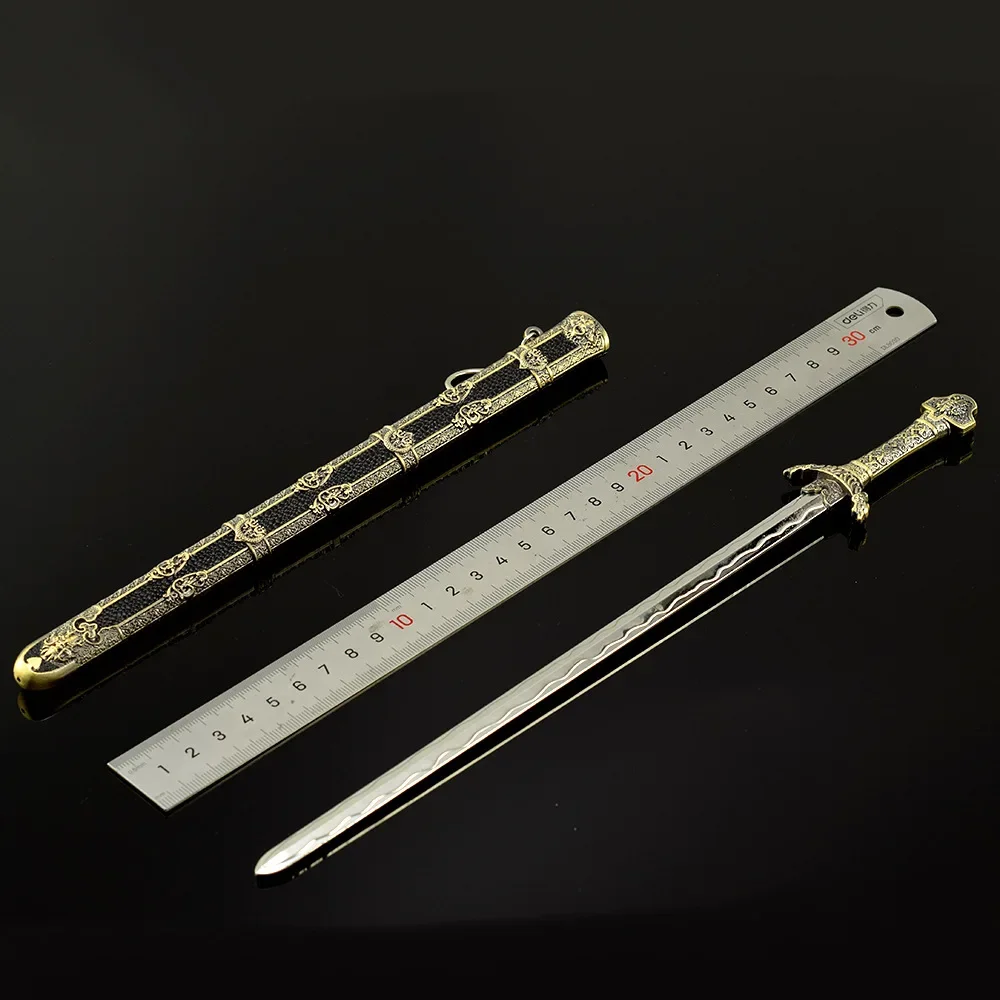 30Cm Heavenly King Sword, Chinese Ancient Famous Weapon King Sword, Metal Craft Model, Collectible Desk Ornaments Safe Boy Toy