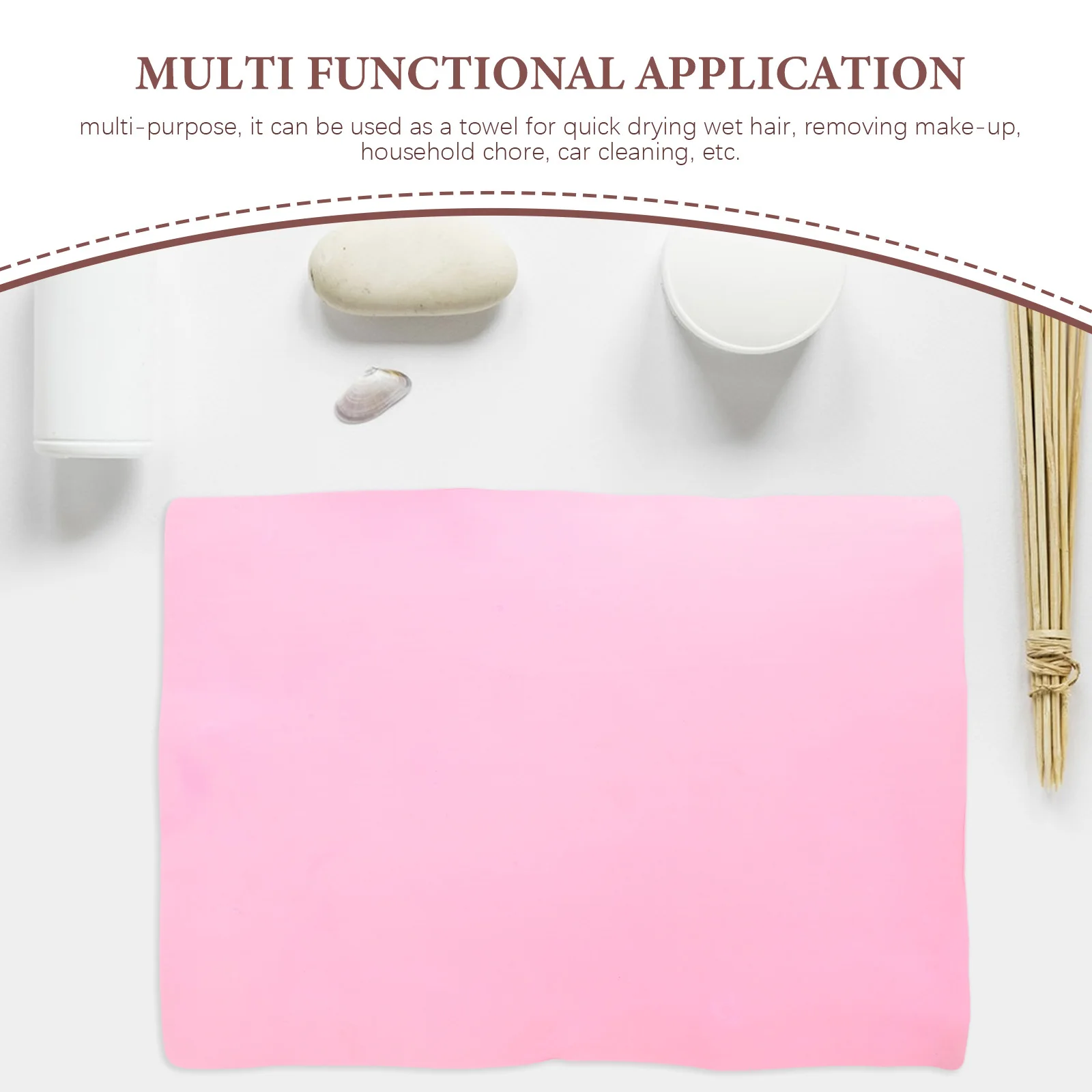 Imitação de camurça pano de limpeza absorvente toalha de secagem rápida para janela do carro pano de secagem de cabelo multiuso livre de riscos