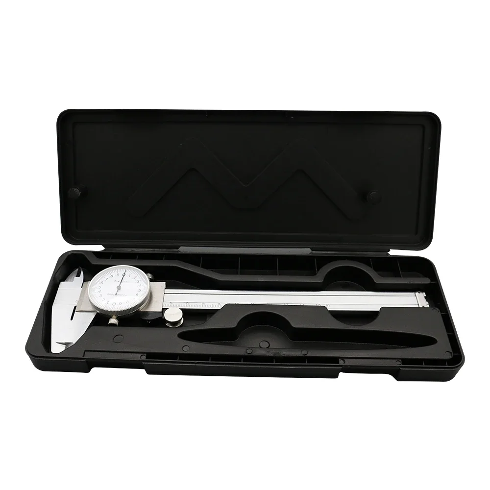 Stainless Steel Vernier Caliper Shockproof Metric Measuring Tool Dial Calipers 0-150 Mm 0.02mm High Precision Industry