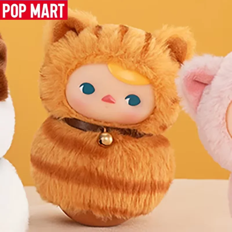 

POP MART PUCKY Roly-Poly Kitty Series-виниловая плюшевая глухая коробка Mystery Box Guess Bag игрушки куклы милые аниме фигурки настольные украшения