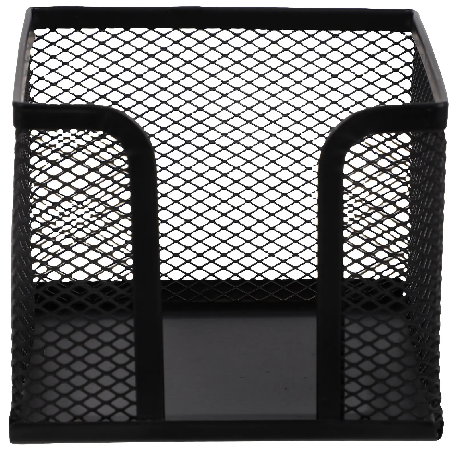 Iron Note Pads Holder Mesh Memo Pad Container Multi Functional Notepad Dispenser Office Desk Organizer Napkin Holder Home School