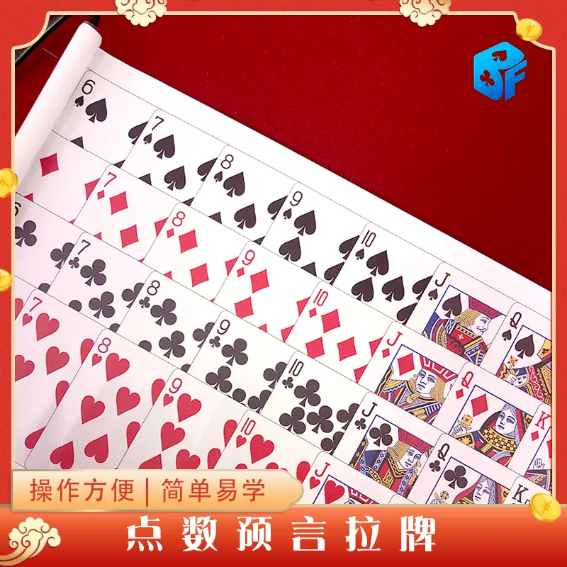 joked prediction Pull poker card prophesy interaction Funny Prediction Banner magic tricks Mentalism Professional  Stage Magia