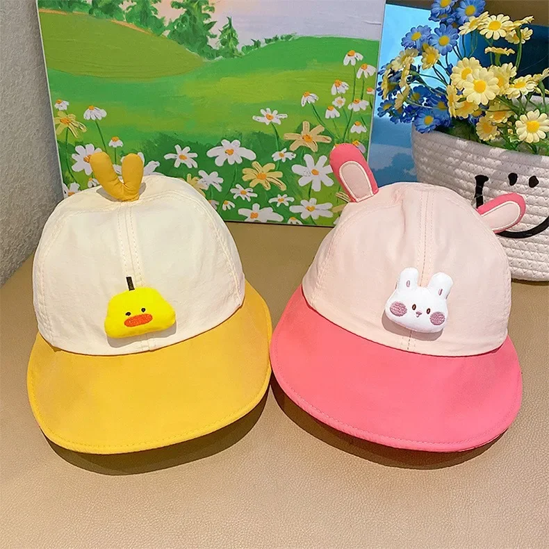 

Kids Sun Hat Cartoon Panda Design Quick Dry Wide Brim Cap for Baby Boys Girls UV Protection Summer Spring шапка шлем для девочки