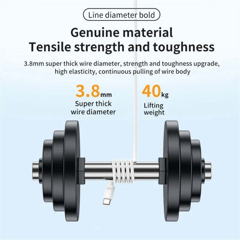 العالمي 10A USB نوع C كابل 120 واط كابل شحن سريع للغاية ل USB C جهاز شحن سلك بيانات نوع C سلك بيانات نقل البيانات #5