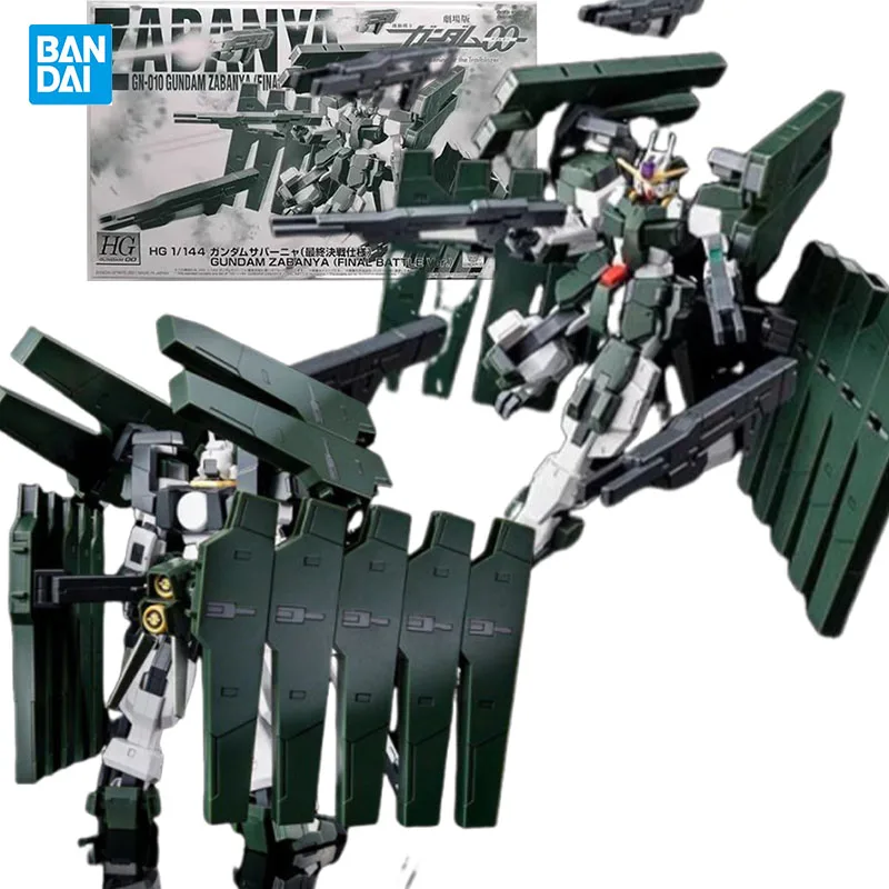 

Bandai Genuine HG 1/144 GN-010 Gundam Zabanya Mobile Suit Gundam00 Anime figure Movable toy Anime Peripheral Doll for Collectors