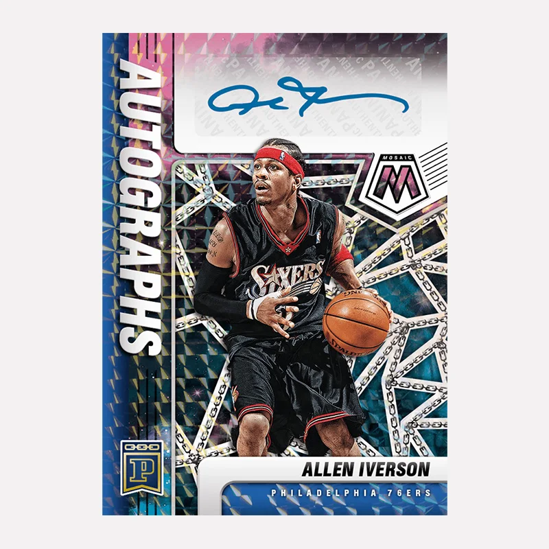 بانيني 2021 فسيفساء توقيع الدوري الاميركي للمحترفين شاكيل اونال ألين ايفرسون لتقوم بها بنفسك كرة السلة ستار بطاقات التداول هدية عيد ميلاد جمع #2